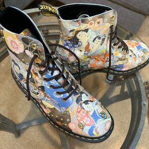 Dr. Martens Women's Artistic Multicolor Combat Boots